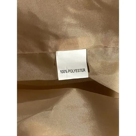 NWT Cropped Soft Faux Western Fringe Suede Open Style Lined Jacket Coat M Cream - Picture 9 of 15